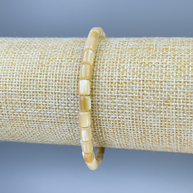 سوار صدف ركة، قطر 6×5mm±، طول 18cm± مطاطي