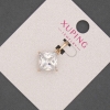 معلّقة Xuping بكريستال أبيض، قطر 14mm، طول 21mm، طلاء ذهبي 18K
