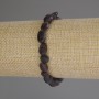 إسوارة العقيق الأحمر (غارنت) مصقول، القطر 7-10×8مم+-، الطول 18سم (مطاطية)