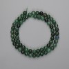 خرز زمرّد كرة ملساء 6mm+-، الطول 39cm+