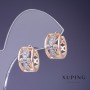 أقراط Xuping 15×9mm "طلاء ذهبي 18K"