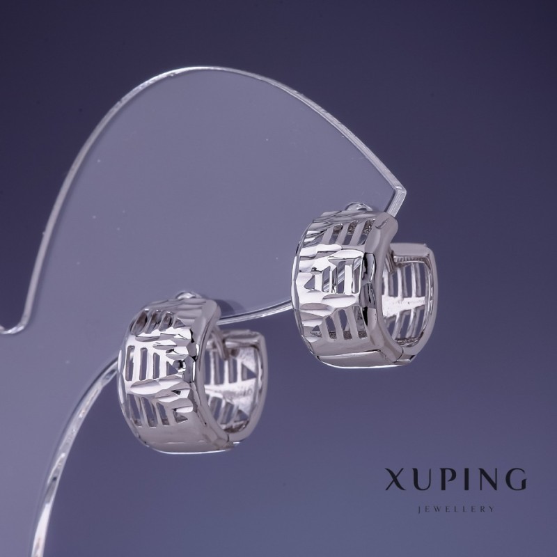 أقراط Xuping 13×9mm روديوم