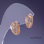 أقراط Xuping 8x14mm "مطلية بالذهب 18K"