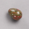 بيضة تذكارية من حجر طبيعي جاسبر هيليوتروب يوناكيت، قطر 35x25mm‎+
