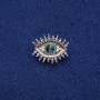 بروش عين بالستراس 21×26mm، معدن فضي